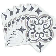 15.25cm x 15.25cm dc fix JAMILA GREY self adhesive waterproof vinyl wall tiles