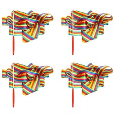 4X Ribbon Dance Ribbon Children'S Dance Gymnastics Rhythm Stick 5594
