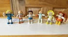 VTG 80s Cabbage Patch Kids Lot PVC Miniature Mini Figure Figurines Football (6)