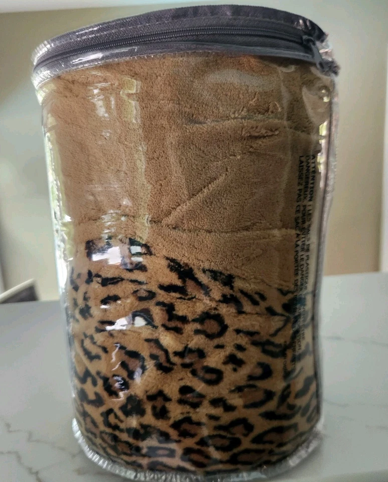 Manta Eléctrica Biddeford Micropelush Calefacción Leopardo Guepardo Tiro 50 x 62 Foto 4 de 4