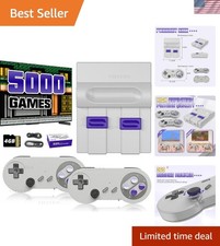 16Bit Retro Video Game Console: 5000 Games, HDMI, Dual Controllers - Ideal Gift
