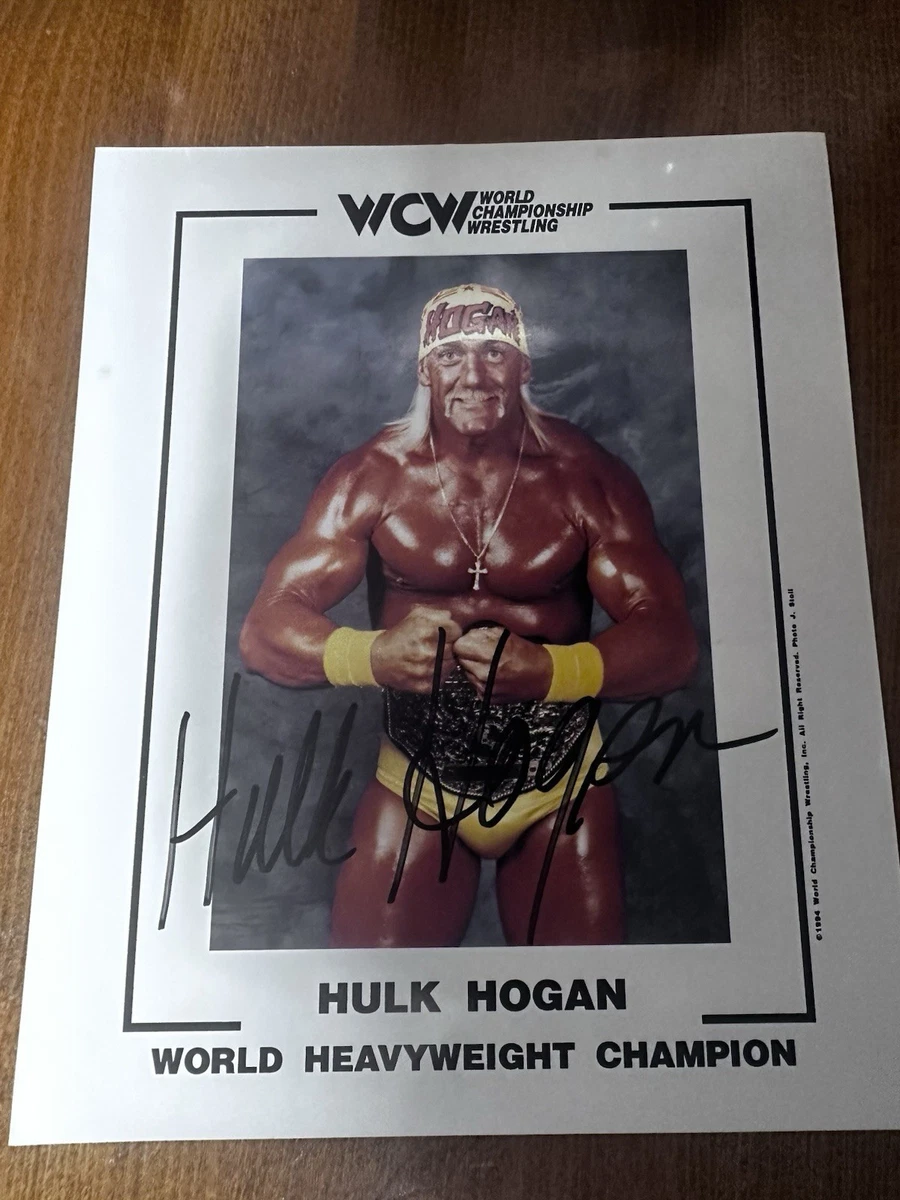 Hulk Hogan WCW Wrestling Оригинальные Товары с Автографом