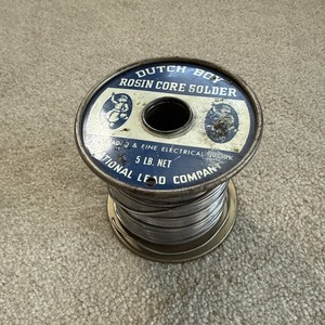 Vintage Dutch Boy Rosin Core Wire Solder 3lb 6oz