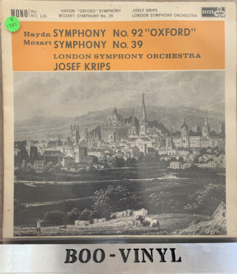 DECCA ACL 135 - HAYDN SYMPHONY NO 92 OXFORD CLASSICAL VINYL RECORD EX