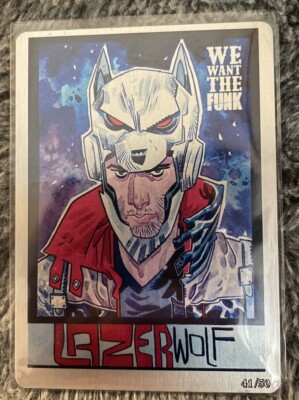 Ninja Funk Metal Trading Card - We Want The Funk - Lazerwolf Thrasher