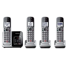 Panasonic 4 Handset Answering System with Smart Call Blocker & Talking Caller ID