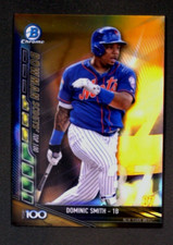 2017 Bowman Chrome DOMINIC SMITH Bowman Scouts Top 100 Gold Refractor #'d /50