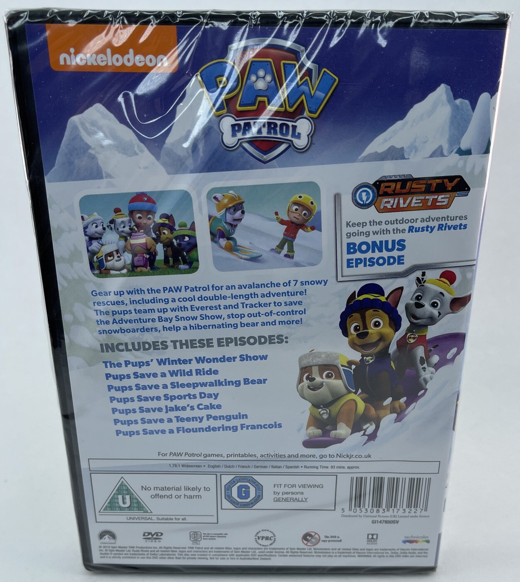 Nickelodeon - Paw Patrol: Snow Patrol - New and Sealed Children's