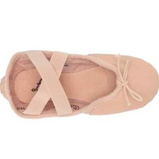 LEO Ensemble Leather Pink Toddler Ballet Shoes Full Leather Sole LS2003G 8