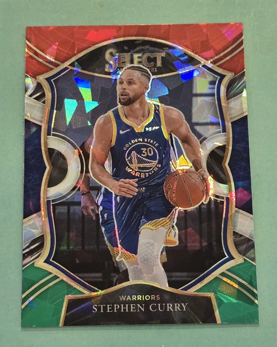 2020-21 Panini Select STEPHEN CURRY #57 Cracked Ice Prizm Golden