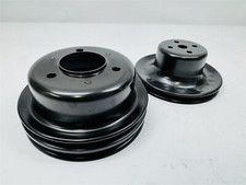 Small Block Ford 289 Mustang Black 1 Groove Water Pump 2g Crankshaft Pulley Sbf