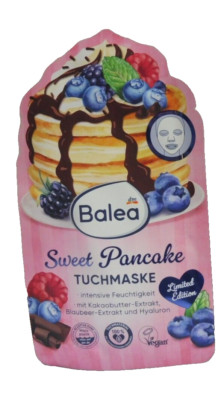 Balea Tuchmaske Sweet Pancake für intensive Feuchtigkeit- mit Schokoduft