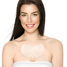 Chest Wrinkle Pads Decollete Anti Cleavage Wrinkles Silicone Pad 2 Set, Reusable