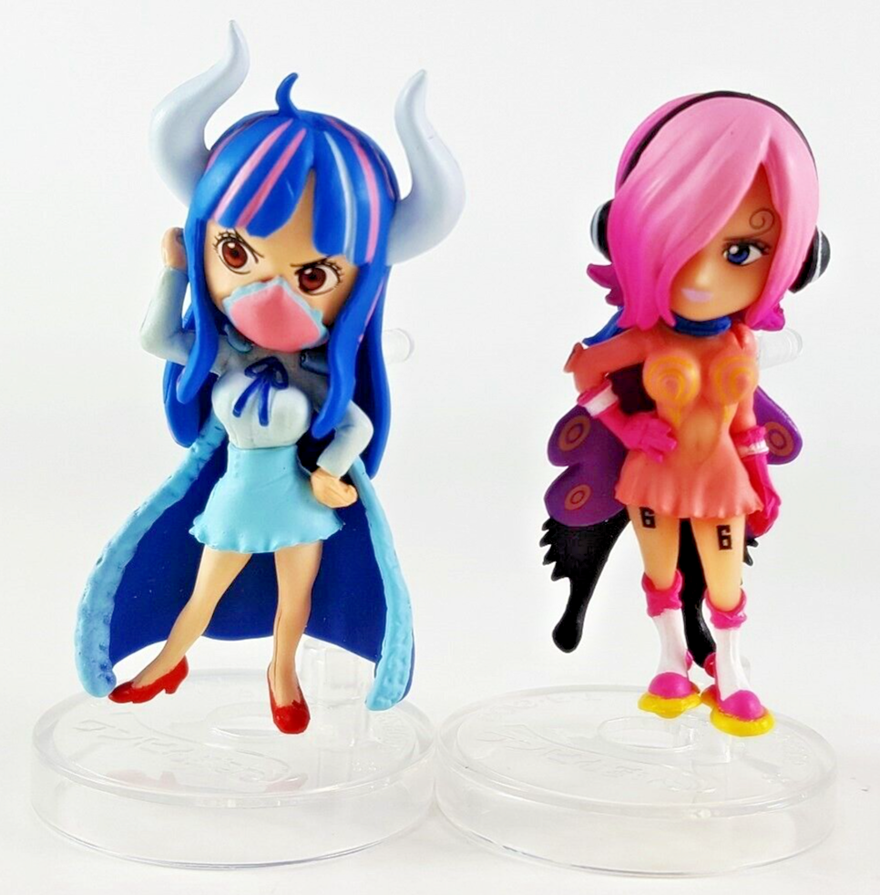 One Piece Ulti & Reiju Onepi no Mi Gashapon Mini Figure set Bandai