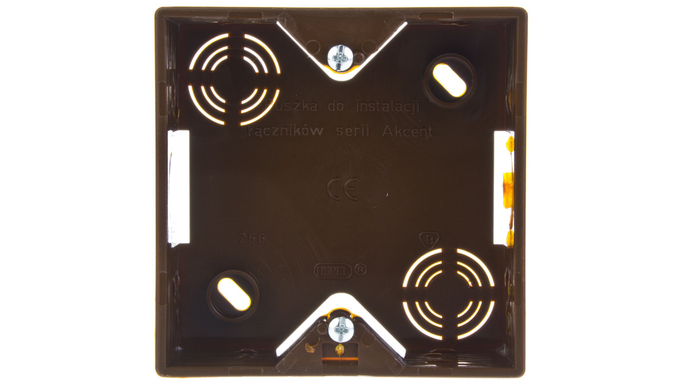 AKCENT Single surface-mounted box brown PNP-A / 24 /T2UK