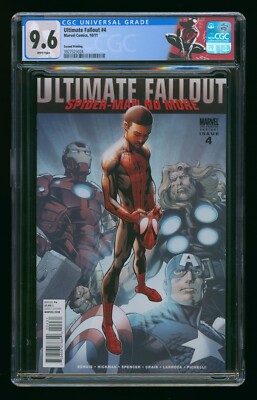 ULTIMTAE FALLOUT #4 (2011) CGC 9.6 1st MILE MORALES SPIDER-MAN 2nd PRINT