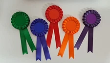 Political Party/ Schools/ Horse Show Rosettes.Pack of 5. For You To Personalise