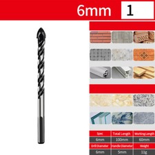 Multifunctional Glass Marble Tile Alloy Drill Alloy Triangle Drill 6mm - 12mm