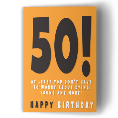 Funny Birthday Card - Rude Joke Birthday Card for Dad Mum Brother Sister Uncle A