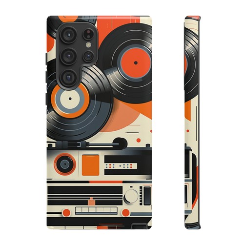 Impression designer disque vinyle rétro, étui robuste, pour iPhone et Samsung Galaxy - Photo 43/43