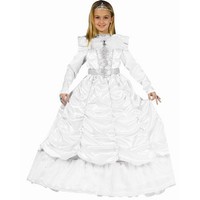Dress Up America Luxurious Royal Bride Cinderella Costume Set S, White Dress Up America Luxurious Royal Bride Cinderella Costume Set S, White