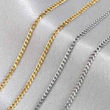 3meters Curb Link Chain Stainless Steel Necklace Making Findings 3mm