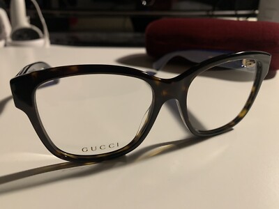 GUCCI GG0038ON 003 Havana With Blue And Red Stripe Square  display picture 1