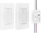 DEWENWILS 3 Way Wireless Light Switch and Receiver Kit, Remote Control Wall Swit