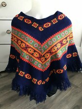 Vintage Zephyr Girl's Knit Poncho Canada's Finest Sweater