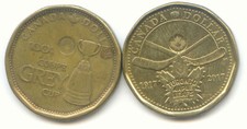 Canada 2012 Grey Cup Football 2017 Toronto Maple Leafs Loonie Dollar $1 Coin Set