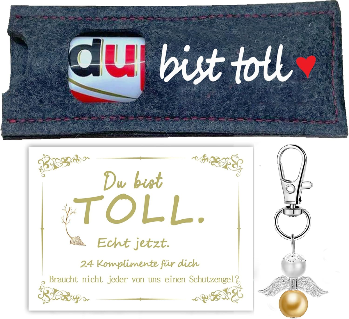 Filzhülle Für Schokolade 10 Stück - Schön, Dass Produktbild-Vorschau 3