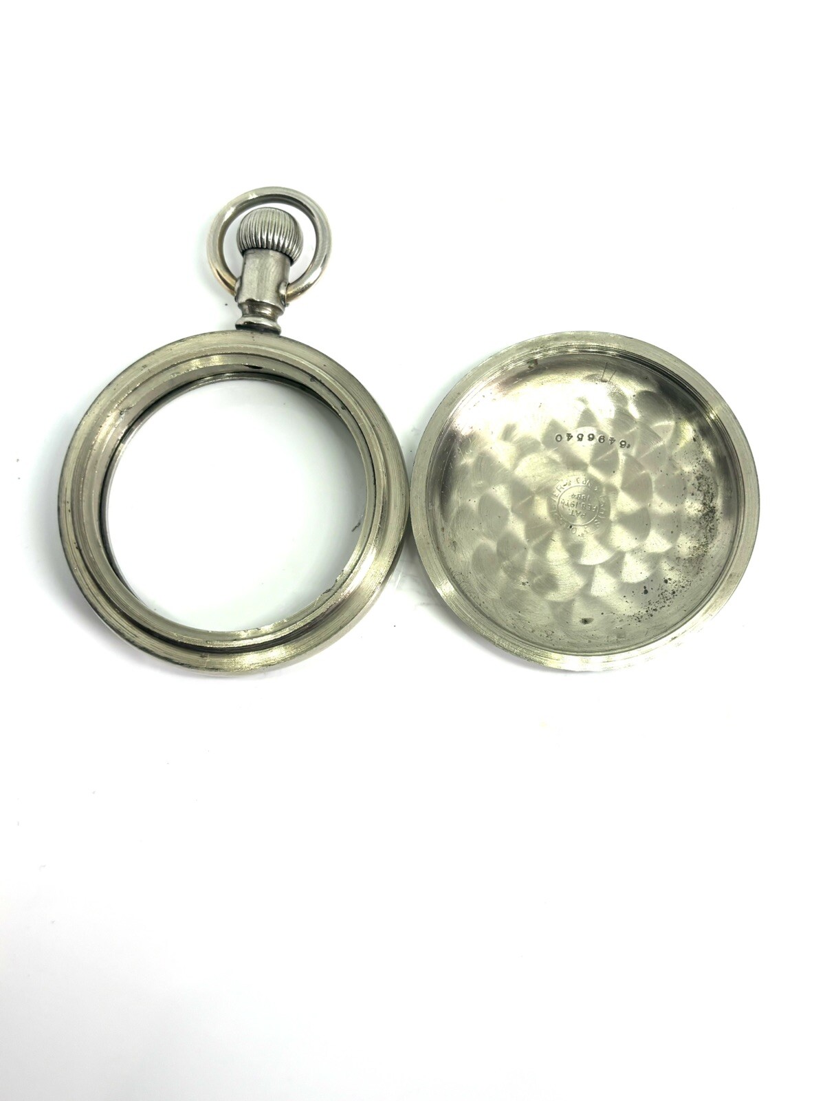 16s OF Pocket Watch Case, Vintage Fahys “Oresilver” Horse Engraved