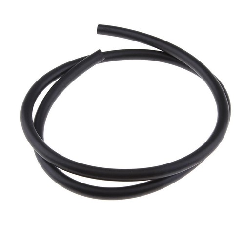 Tuyau Caoutchouc Fluoré Noir - ID 2 Mm, OD 4 Mm - Pour Carburant, Huile, Haute Température - Longueur 5 Mètres