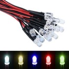 Ultra Bright 3mm 5mm 10mm Pre Wired Prewired LED 12V 