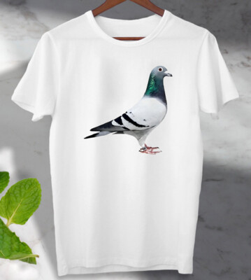 Taube Pfirsich Blume Einhorn Vogel T-Shirt Homing Taube Herren Damen Top