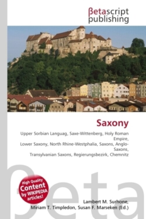 Lambert M. Surhone (u. A.) | Saxony | Taschenbuch | Englisch | Ean