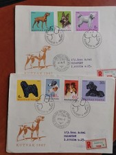 1967 Hungary FDC First Day Cover Fauna Animal pet dog dogs
