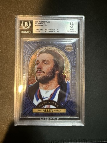 Josh Allen #24 2025 Panini Mosaic Micro card