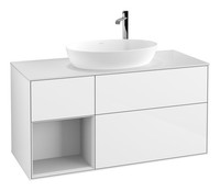 Villeroy & Boch Finion Waschbeckenunterschrank FüR Becken Mittig Regal Links...