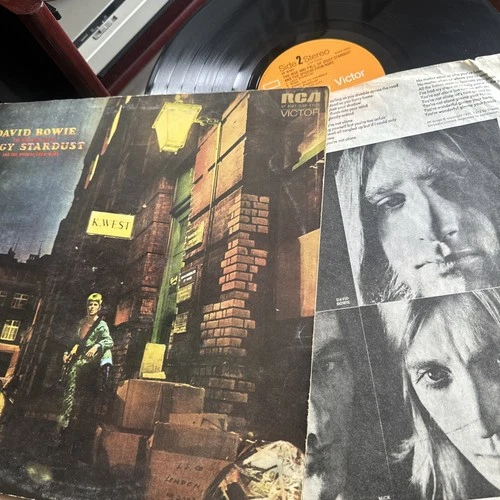 DAVID BOWIE THE RISE & FALL OF ZIGGY STARDUST 1972 1st press UK VINYL LP  1E/2E
