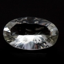 6.75 CT. Gemstone Unheated Green Amethyst Uruguay Oval Concave 10 x 17 MM.