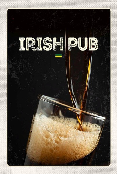Holzschild 18X12 Cm Irland Alkohol Bier Feiern Deko Geschenk Holz Schild-image