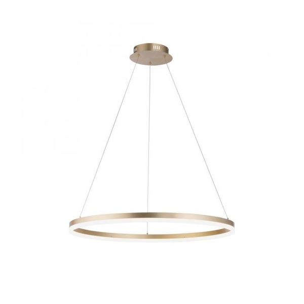LED Pendelleuchte Esstisch Dimmbar In Messing Ø80 Cm 3000 K HäNgelampe Esszimmer-image