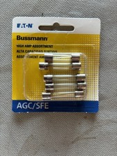 Brand new Bussmann AGC/SFE Clear Glass Tube Fuse 5 pk
