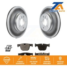 Coat Brake Rotor Semi-Metallic Pad Rear Kit For BMW 330i xDrive 328i 335i 428i 3