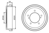 2X Bremstrommel Hinten Bosch 0 986 477 236 FÜR Suzuki