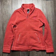 Womens THE NORTH FACE Better Sweater Knit Jacket-S-Full Zip-Heathered Coral-M