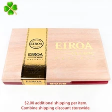 Eiroa Natural 60 x 6 Empty Wood Cigar Box 12" x 7.5" x 1.5"