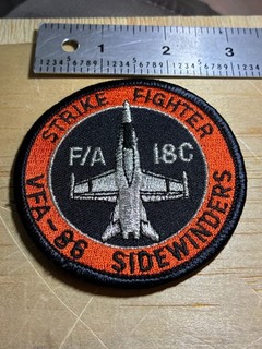 1980s/1990s/2000s? US NAVY PATCH VFA 86 SIDEWINDERS F/A 18C ORIGINAL USN BEAUTY!