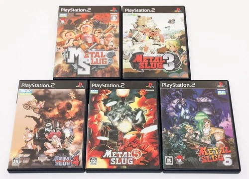 Metal Slug 3 4 5 6 & 3D PlayStation 2 PS2 Japan JP NTSC-J - All Complete in Box